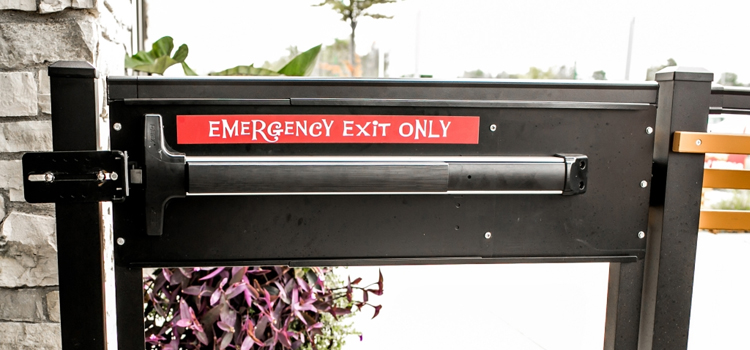 emergency push bar installation in Pompano Beach